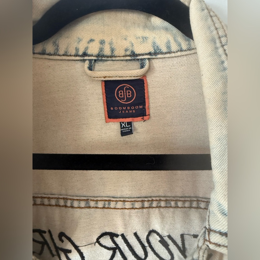 Graphic Denim Jacket with Pop Art Design - Picture 4 of 7